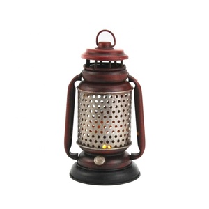 קמפינג חיצוני אדום תליית Led הוריקן מנורת נפט עתיק שמן פנס גן דקורטיבי מתכת אור מנורה - Product Image 1