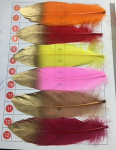 Oro Immerso Piuma Bianca per il Mestiere di DIY di Scintillio di Arte Naturale Decorazioni Del Partito Accessori per il Compleanno/Cerimonia Nuziale/Vestito Da Partito -up - Product Image 3