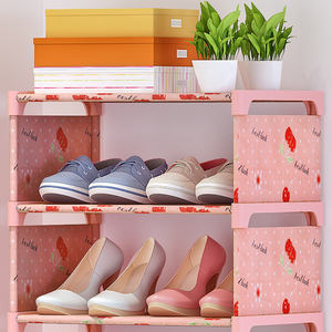Zapatero <span class=keywords><strong>de</strong></span> tela no tejida para niños, estante <span class=keywords><strong>de</strong></span> almacenamiento Simple para zapatos, gran oferta - Product Image 6