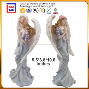 Résine permanent prier ange Statue et spirituelle et Christian Decor Figurines et Sculptures et polyrésine permanent ange - Product Image 2