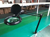 Lampe loupe LED à lumière froide réglable et sécurisée ESD avec support à pince pour inspection de cartes de circuits imprimés et réparation sur poste de travail électronique