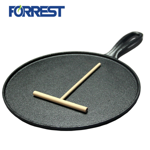10.5 pollici Ghisa Piastra Pre-condito Rotonda Cast Padella di Ferro Perfetto per Frittelle, Pizze, e Quesadillas - Product Image 5
