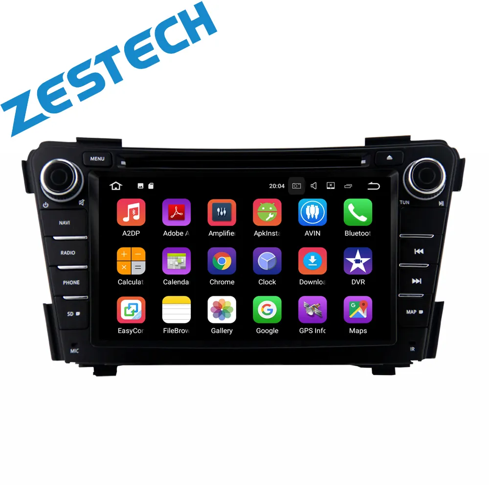 현대 i40 2011-2013 자동차 GPS 네비게이션 시스템 + 라디오 TV DVD 4G WIFI HD 화면 멀티미디어 플레이어 시스템 ZESTECH 공장