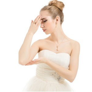 LUOTEEMI all'ingrosso nuova moda bianco rodio placcato oro lusso sposa <span class=keywords><strong>gioielli</strong></span> da sposa per le donne collane di perle - Product Image 4
