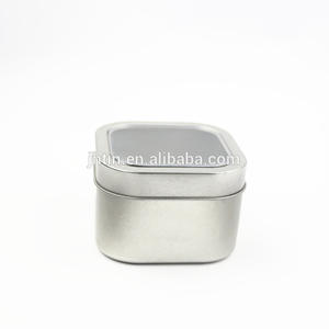 sur mesure petits carrés boîte en fer blanc avec couvercle transparent fenêtre <span class=keywords><strong>de</strong></span> <span class=keywords><strong>vue</strong></span> - Product Image 1