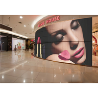 Écran d'affichage publicitaire LED transparent pour fenêtre en verre intérieur, affiche, mur vidéo LED transparent P3.9 P5.2 P10.4
