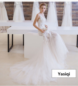 Vestido de novia 2017 Guangzhou al por mayor de <span class=keywords><strong>la</strong></span> señora atractiva novia vestido de novia sirena vestido de novia - Product Image 4