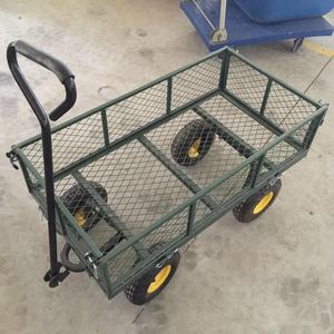 Carrito de Jardín de Cuatro Ruedas para Bebés con Laterales Plegables Extraíbles, Plataforma Personalizable OEM, Carretilla de Cuatro Ruedas - Product Image 2