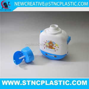 Bouteille d'<span class=keywords><strong>eau</strong></span> ovale en plastique avec paille flexible 750ml, livraison gratuite - Product Image 4