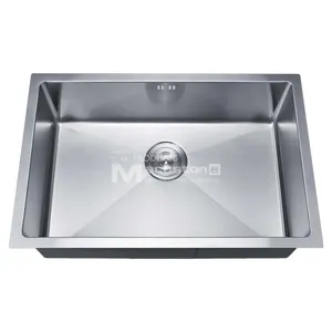 2020 nuovi Modelli Standard Americano Appartamento Formato SS304 Singolo Set Ciotola Sottopiano Cucina Lavello In Acciaio Inox con Scolapiatti