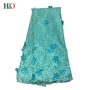 <span class=keywords><strong>H</strong></span> & D mejor precio clavo grano bordado hermoso colorido oro suizo tela africana amarilla del cordón - Product Image 5