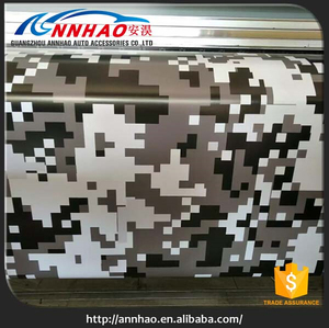 1.52x30 m/roll Rojo Negro Blanco Camo Digital Cuerpo Decorativo Auto-Adhesivo del Vinilo Del Coche que Envuelve la Película - Product Image 5