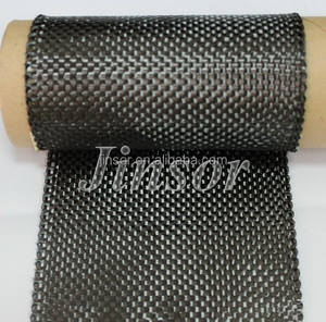 Jinsor 3k 12k Ruban tissé en fibre de carbone ignifuge écologique de 100mm de largeur pour une utilisation artisanale en plein air de voiture de haute résistance - Product Image 3