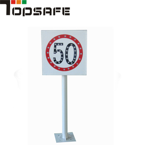 LED Lampeggiante Solar Powered Limite di Velocità 40/50/60/80/100/110/120 Segno nel traffico strada autostrada