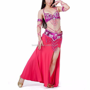 Costumes de <span class=keywords><strong>danse</strong></span> <span class=keywords><strong>orientale</strong></span>, ensemble soutien-gorge et jupe à perles, <span class=keywords><strong>costume</strong></span> de <span class=keywords><strong>danse</strong></span> indienne - Product Image 3