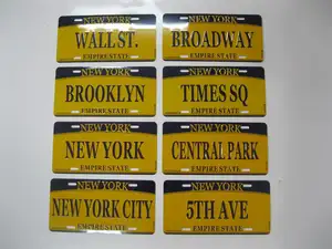 Car License Plate New York Vehicle Bike Name Car Metal Plate Number License Plate