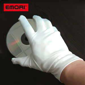 Guantes de joyería antiestáticos de microfibra negros lavables con estampado personalizado con serigrafía/impresión de sellos en caliente - Product Image 6