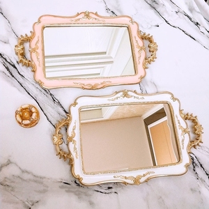 European Style Bow Cake Storage <strong>Trays</strong> <strong>Makeup</strong> Organizer Dessert Plate Square Decor <strong>Tray</strong> Storage <strong>Trays</strong> - Product Image 6