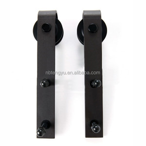 Alta Calidad Plana Puerta de Granero Track Sliding Barn Door Hardware kits - Product Image 4