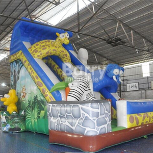 Nueva gran jirafa castillo inflable de diapositivas con impresión - Product Image 2