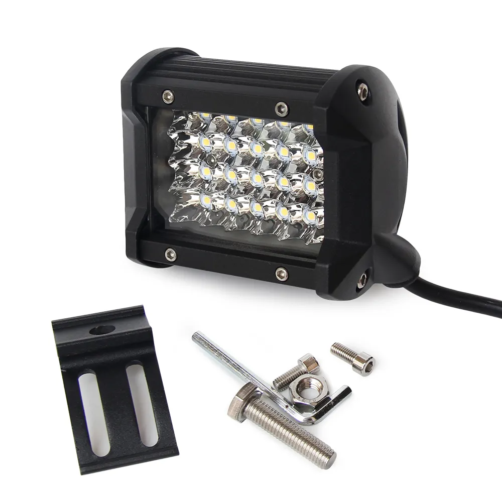 Coches Mini 72 W pequeño Motor lado luz vehículo 4X4 Tractor Offroad camiones 4 "pulgadas 12 V barra de luz Led