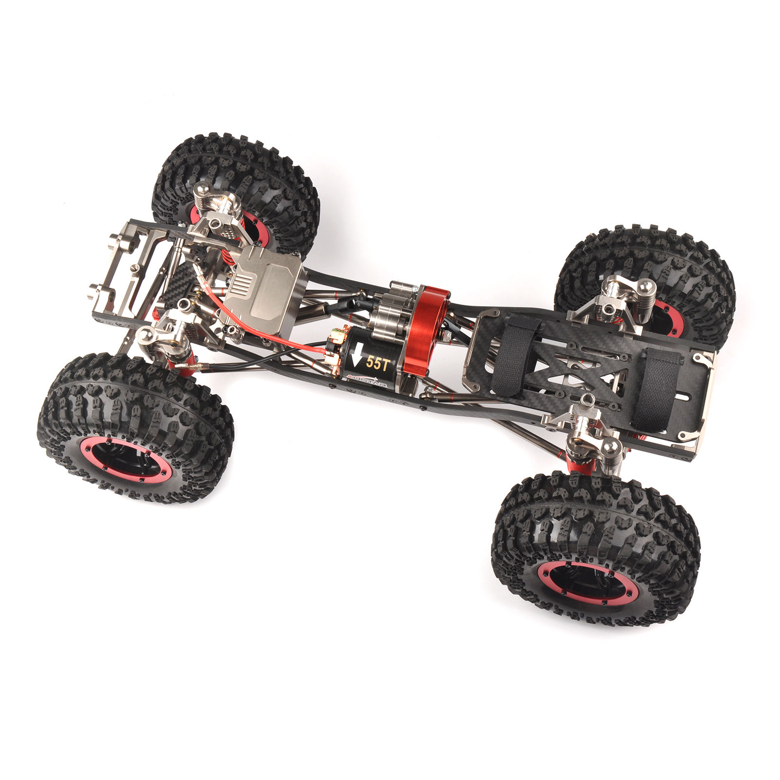 CNC 1/10 RCロッククローラーチャシス - トラックキット、電動システムなし
