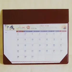 Bulk Pu Leather Voor Office Tabel Desk Pad Kalender