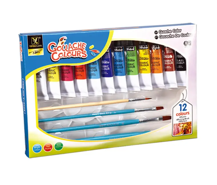 12 colori 12 ml Tubi di Alluminio Set Pittura Ad Olio Adatto Per Gli Studenti della Tela di canapa della Pittura A Olio