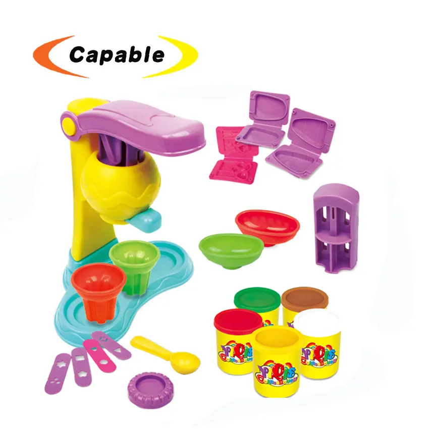 Sorvete infantil educacional, argila de plástico com torção dupla, design especial, venda imperdível