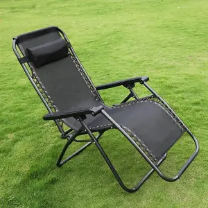 Leisure holiday folding reclining beach chair portable zero gravity camping chair