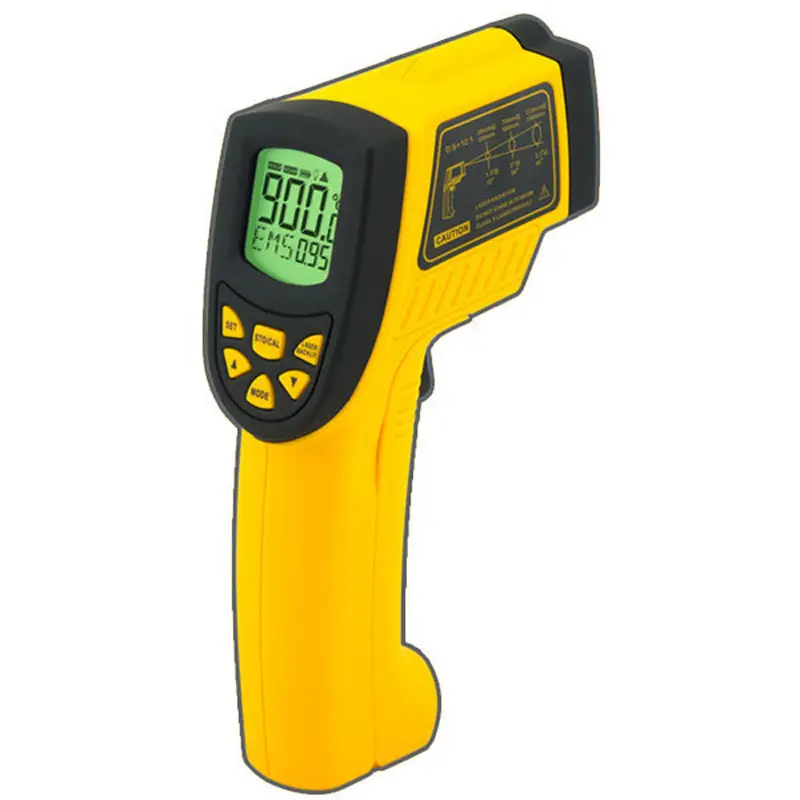 Termometer Inframerah IR Digital Non-kontak, Termometer Laser AR862A + Pengukur Suhu-50 ~ 900C