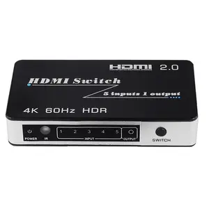 5x1 HDMI switch switcher 4 K met rf afstandsbediening ondersteuning HDMI 2.0 HDCP2.2