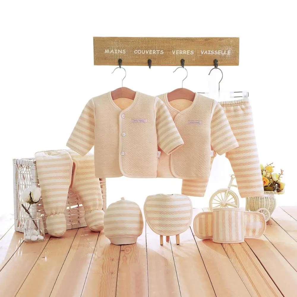 manufacturer wholesale jumpsuit four seasons 100% cotton seven sets of baby clothes