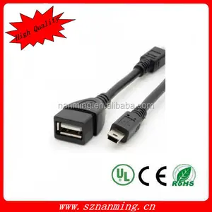 Mini USB Host Kabel 5-pin mini Stecker auf USB buchse OTG Kabel