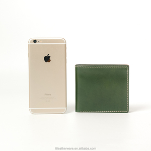 Pin ev — portefeuille en cuir de vache pour hommes, mince et vert - Product Image 4