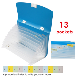 Foska – Classeur extensible transparent A4 de bonne qualité à 13 compartiments, étanche, pour documents scolaires et de bureau - Product Image 4