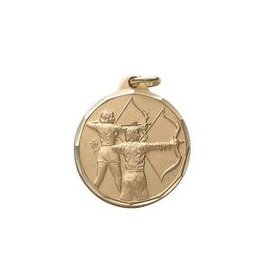 Colgante de medalla católica de plata antiguo bendecido personalizado - Product Image 5
