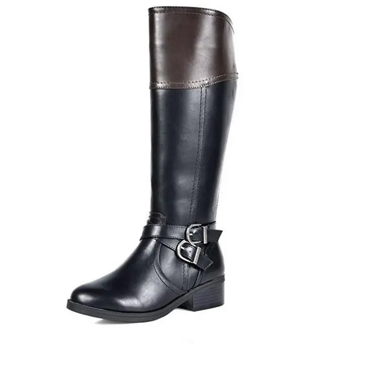 2022 Handmade custom brand riding Boots Women genuine leather knee high flat long boots