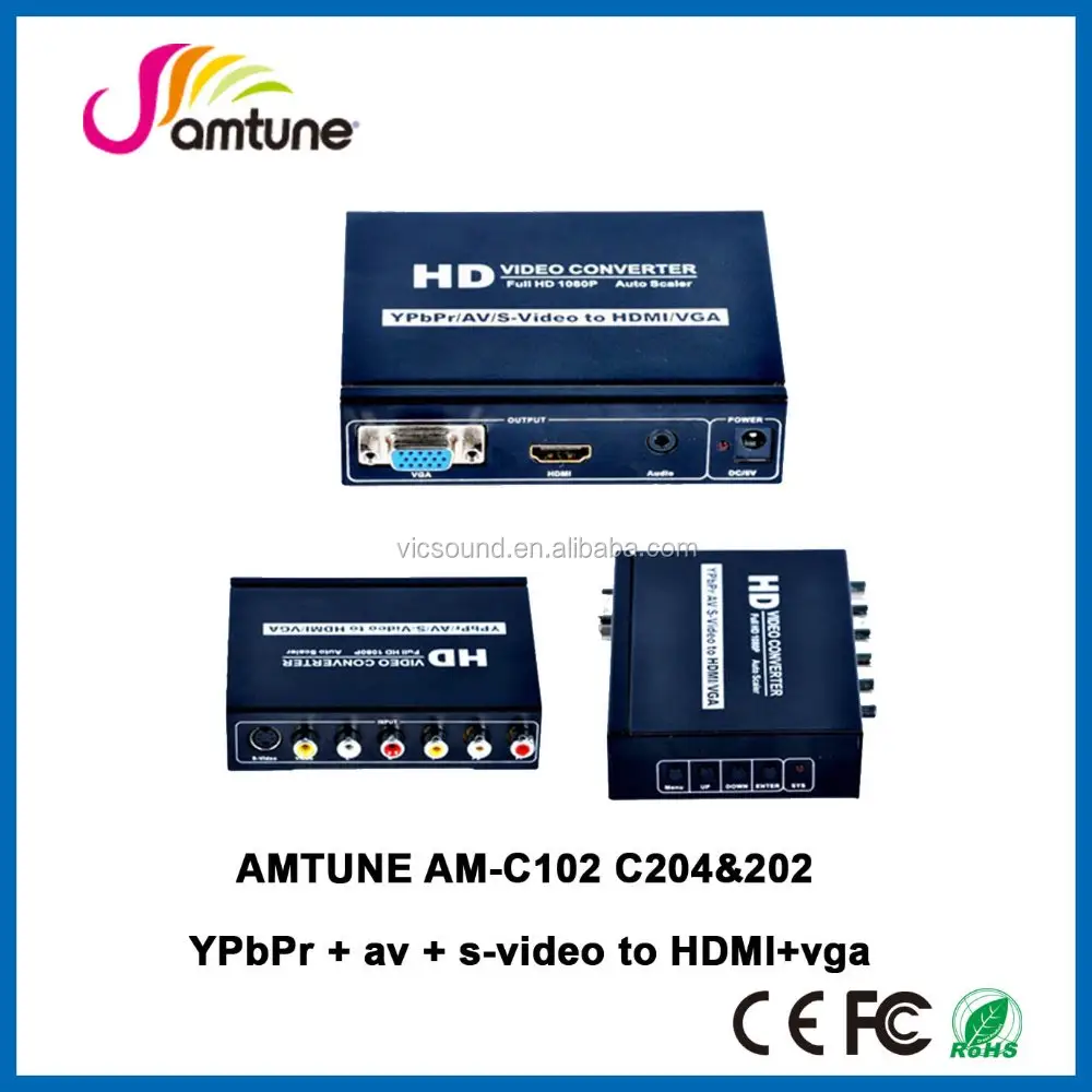 YPbPr + av + s-video для HDMI + vga