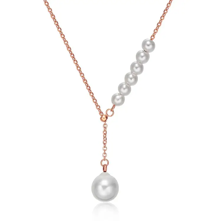 Emmaya marary — pendentif en perle tendance, collier en or Rose, modèles pour femmes et filles