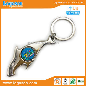 さまざまなデザインお土産キーホルダーRepublica Dominicana金属長方形キーホルダーカスタムエポキシフラッグキーリング - Product Image 5