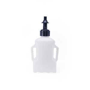 Outils pour <span class=keywords><strong>moto</strong></span>, bidon à essence portable en plastique de 10 litres, bidon à essence rapide, accessoire pour <span class=keywords><strong>moto</strong></span> en <span class=keywords><strong>blanc</strong></span> avec couvercle noir - Product Image 1