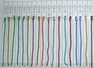 Catena a sfera in metallo da 1.0mm a 3.2mm d'oro - Product Image 6