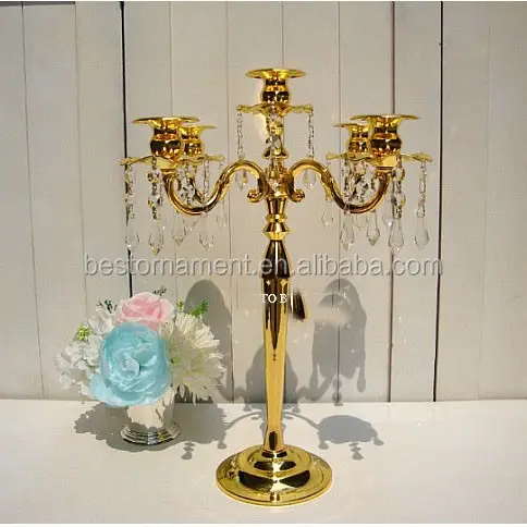 ขายส่ง Candelabras Centerpieces คริสตัลจี้