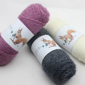 75 G Eichhörnchen Kaschmir Polyester Blends Phantasie Garn Faux Mohair Garn Mode Häkeln Garn Mittleren Tick Stricken Stränge