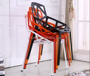klasik mobilya pp boş plastik sandalye özel üçgen tarzı