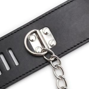 SM調節可能な<span class=keywords><strong>PVC</strong></span>/PUレザー製手錠 カップル用 セクシー拘束具 セックスシャックル キーバックル代替 フェチボンデージギア - Product Image 5