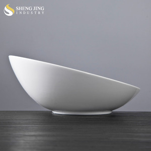 Vajilla asiática <span class=keywords><strong>de</strong></span> alta calidad, cuenco <span class=keywords><strong>de</strong></span> cerámica blanco liso <span class=keywords><strong>de</strong></span> 10,75 pulgadas - Product Image 2