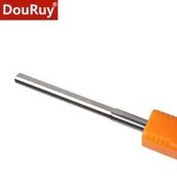 DouRuy Cnc Tungsten Carbide Woodworking End Mill Solid Carbide Dua Mata Pisau Lurus Alat Pemotong Kayu