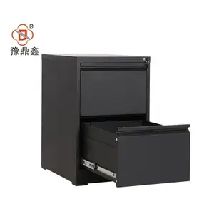 Color negro elegante muebles de oficina de acero de uso general para almacenamiento de Documento 3 puerta del gabinete del cajón